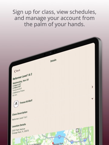 LifeBalance Pilates Studio iPad screenshot
