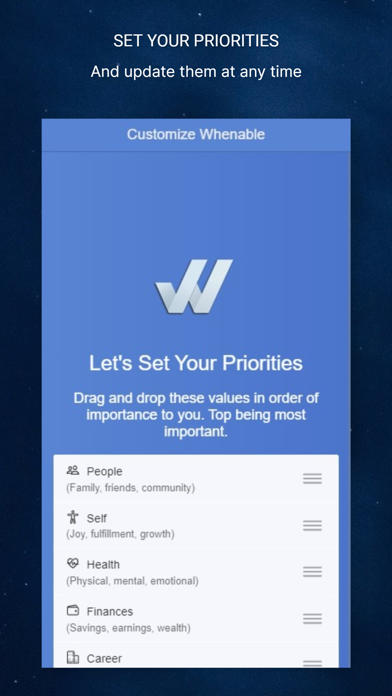 Whenable: Tasks, Goals & Notes Screenshot