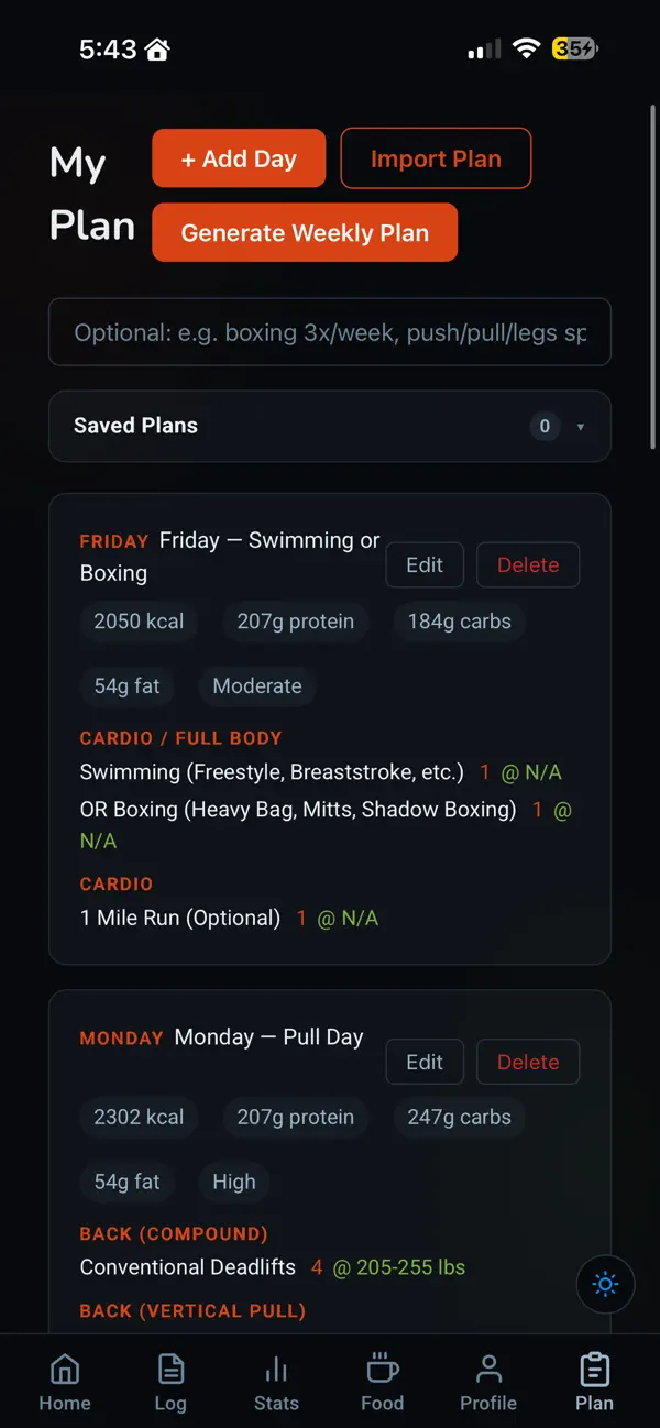Screenshot #1 pour NutriMetrx