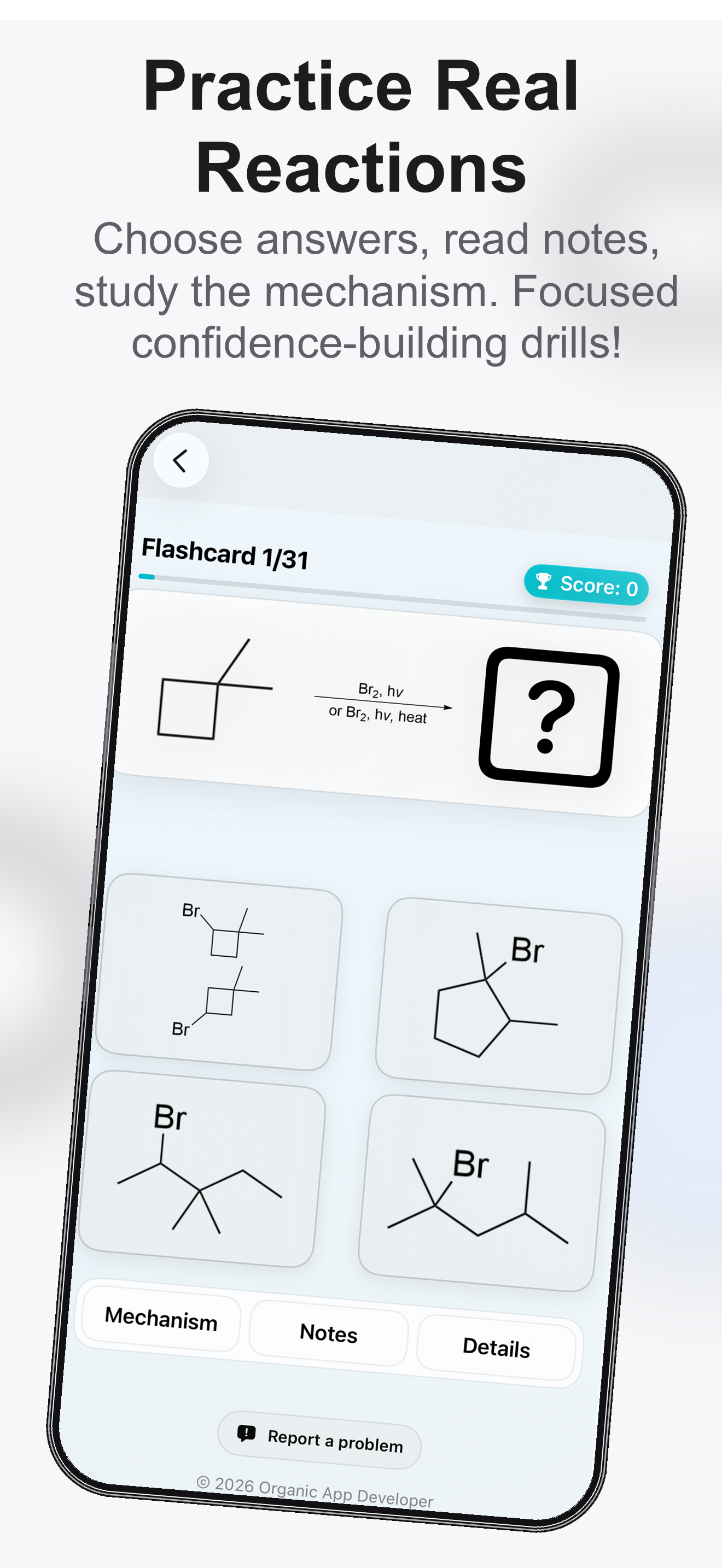 Organic Reactions Tutor