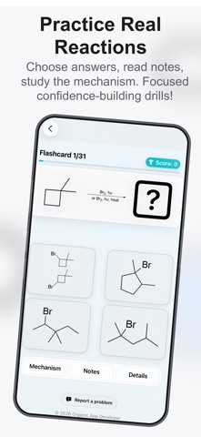Organic Reactions Tutor Screenshot 3 of 4