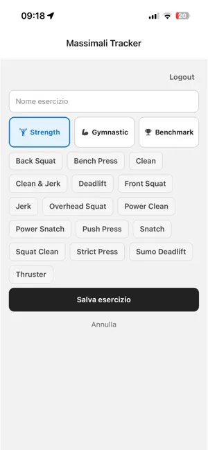 Massimali Tracker screenshot 3