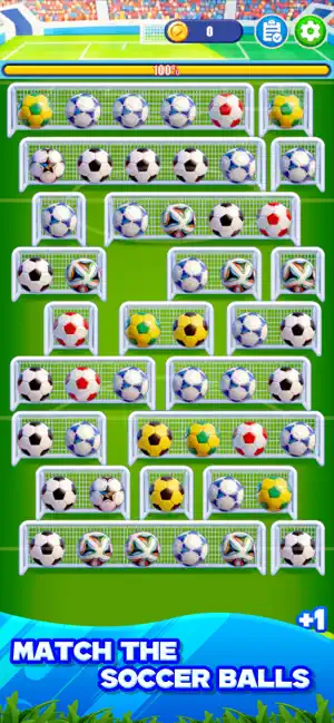 Goal Flick:Football Tile Match screenshot 1