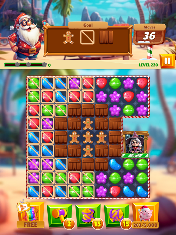 Christmas Magic: Match 3 Game iPad screenshot 9 - Games app