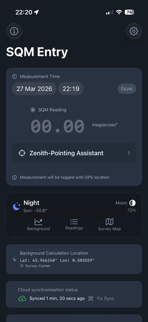SQM Mobile screenshot 1