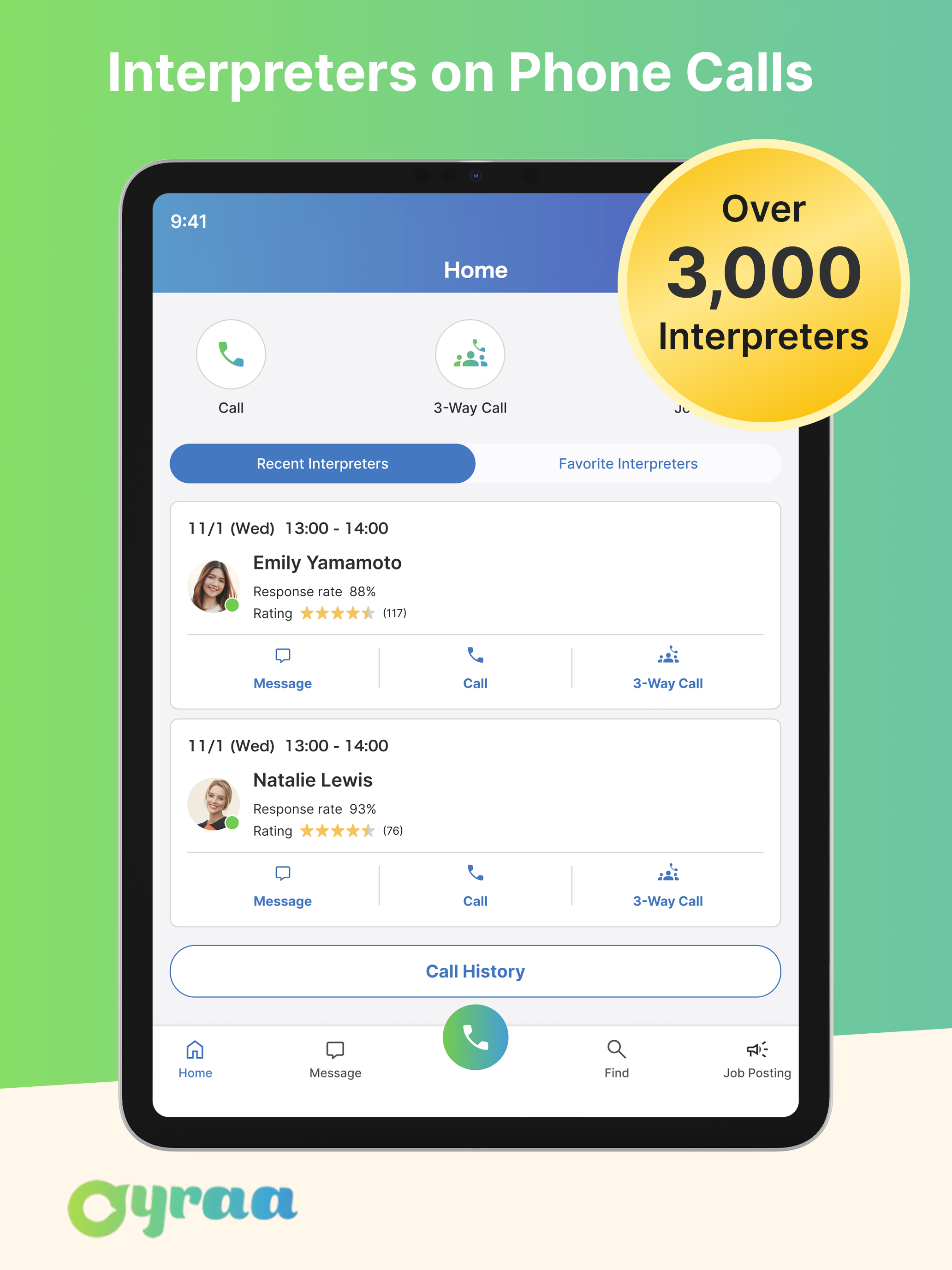 Oyraa - interpreters on call screenshot 7