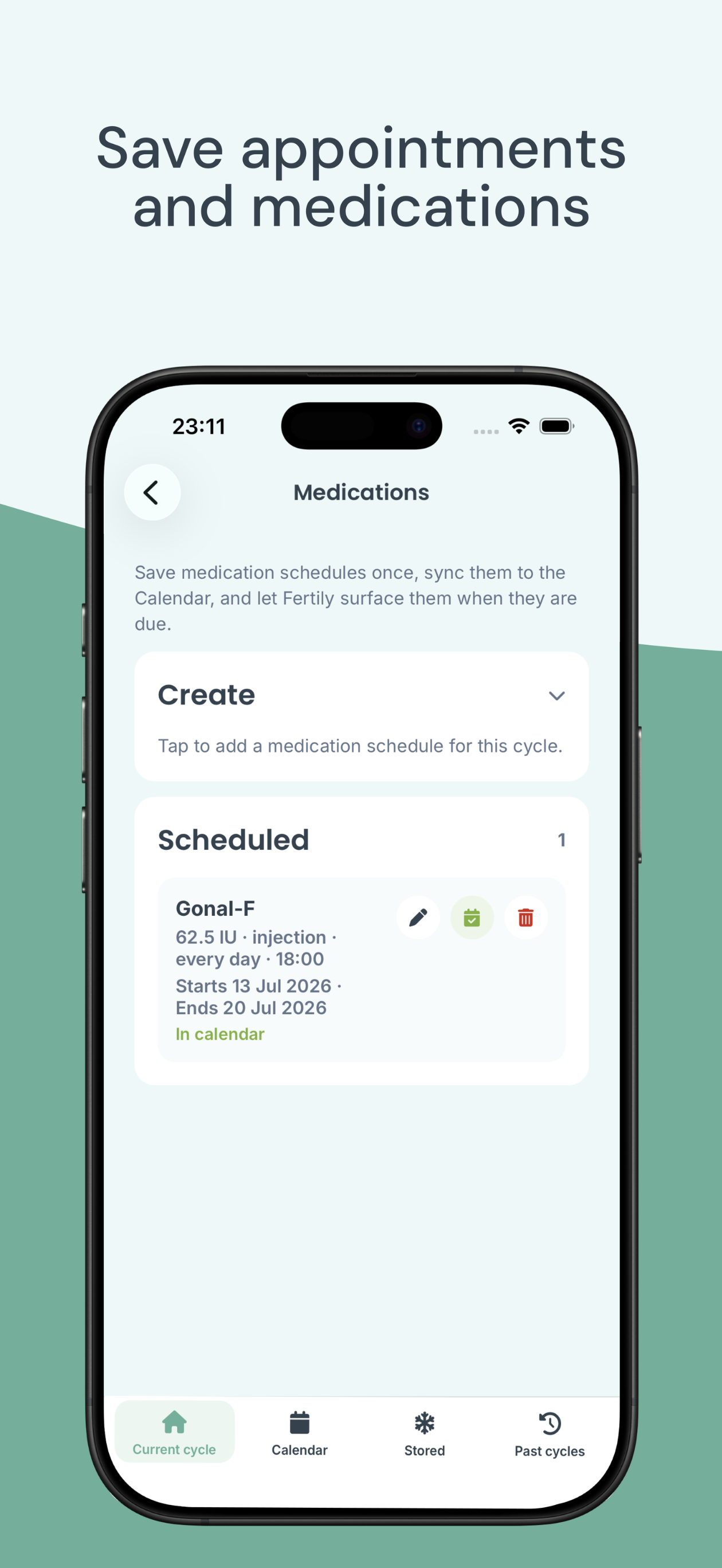 Fertily: IVF Tracker screenshot 5