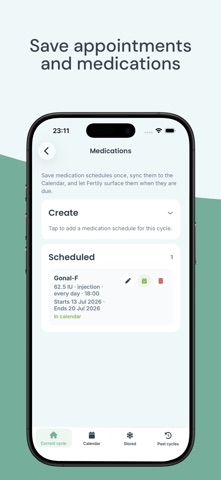 Fertily: IVF Tracker screenshot