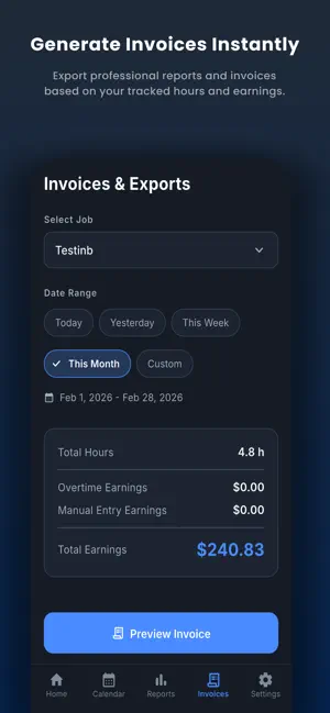 Time Log: Work Hours Tracker screenshot 4
