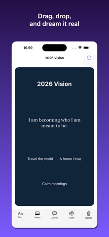 Vivid: Vision Board Maker iPhone screenshot