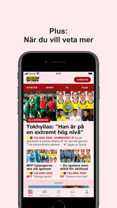 Sportbladet Screenshot