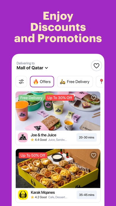Rafeeq: Food Delivery in Qatar Screenshot