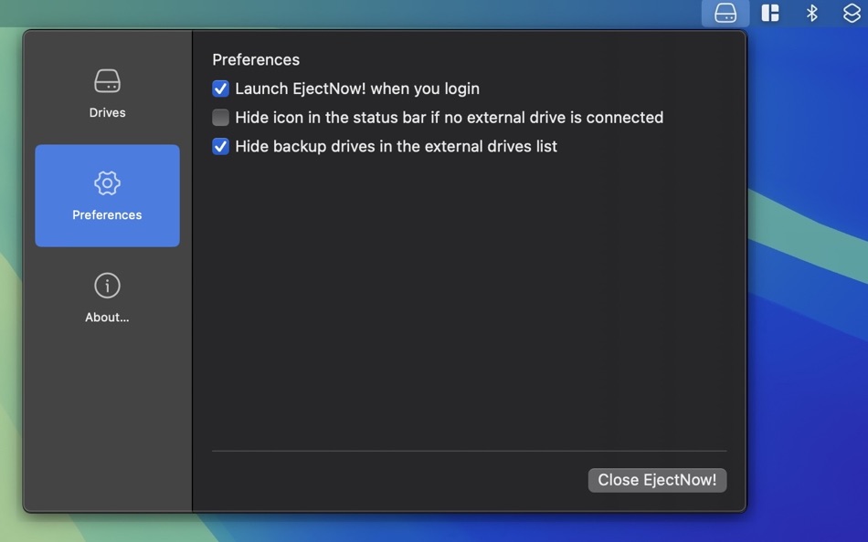 #2. EjectNow! (macOS) Podle: Daniel Fredrich