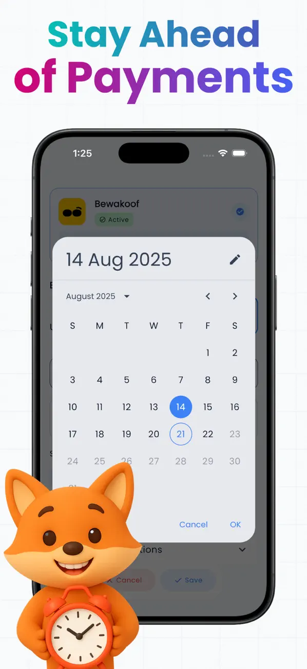 #5. Subscriptions Manager: SubFox (iOS) Ved: Athar Gul Zaman