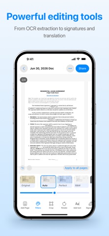 SmartScan AI - PDF Scanner iPhone screenshot