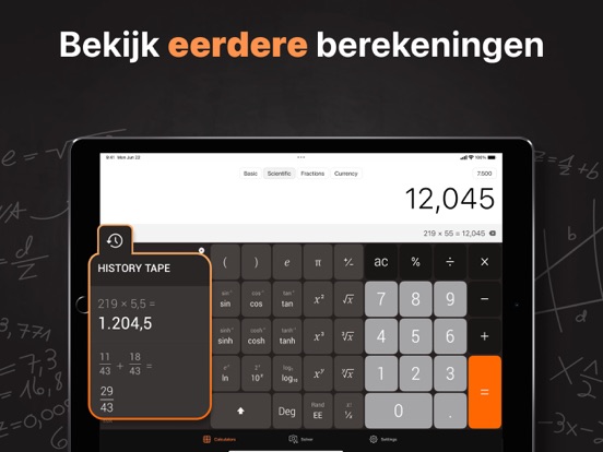 Rekenmachine₊ iPad app afbeelding 3