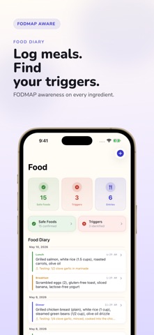 IBS & FODMAP Tracker - Soothe Screenshot 2 of 5