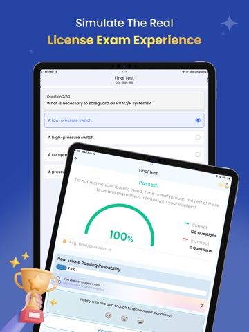 Real Estate Practice Test 2026 iPad screenshot