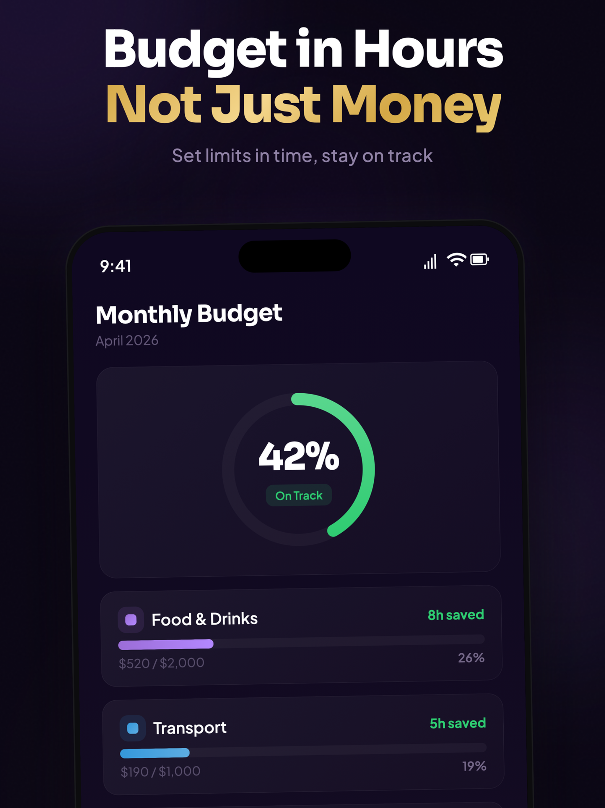 HourSpend: Time Budget Tracker
