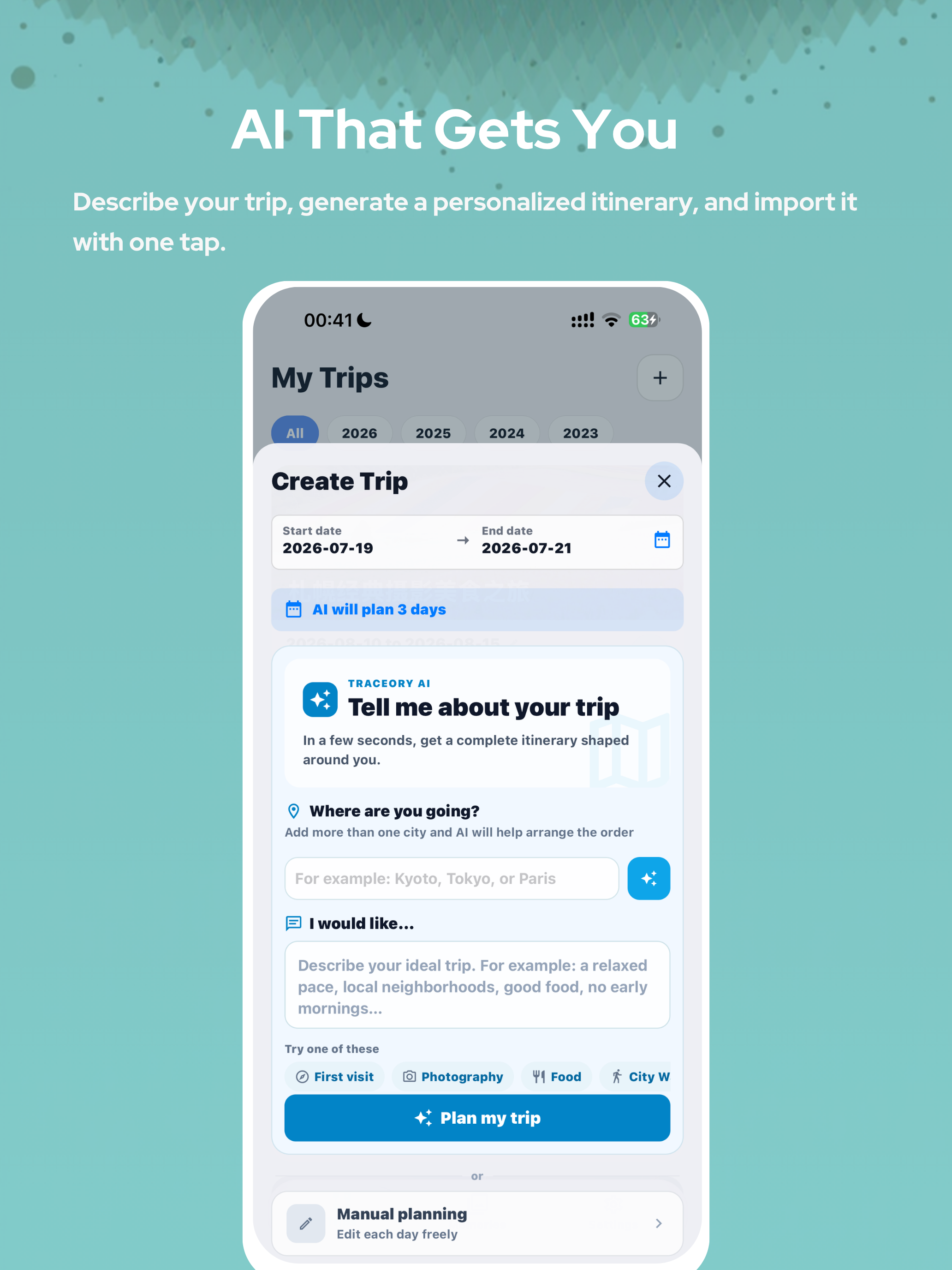 Traceory – AI Trip Planner screenshot 11