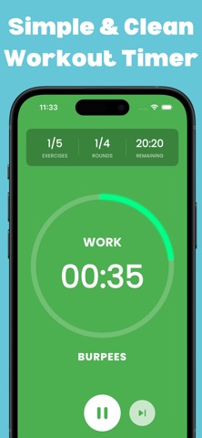 Interval Timer - Tabata Timer. Screenshot 3 of 5