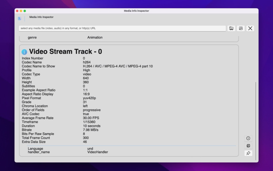#3. Media Info Inspector (macOS) 由: SCORPIOX, INC LIMITED