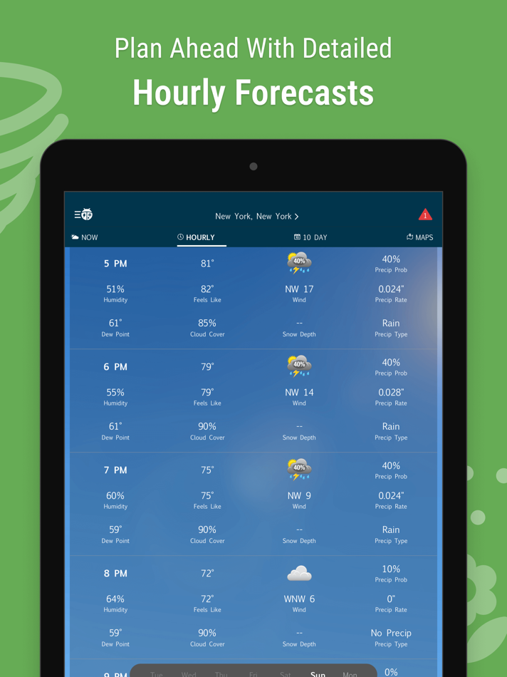 #2. WeatherBug: Weather Forecast (iOS) 由: WeatherBug