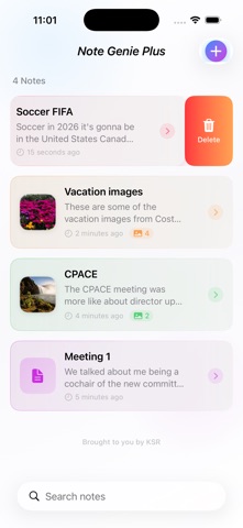 Note Genie Plus screenshot