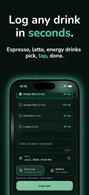 Cafflow - Caffeine & Sleep screenshot 4