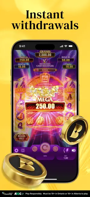 Betty Casino: Real Money Slots iPhone screenshot 2
