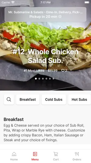 Mr Submarine And Salad screenshot 1
