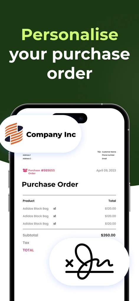 Purchase Order Maker - PO app - App de Economía y empresa | MWM