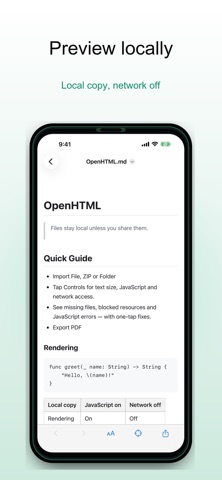 OpenHTML: HTML, PDF & Markdown Screenshot 2 of 5