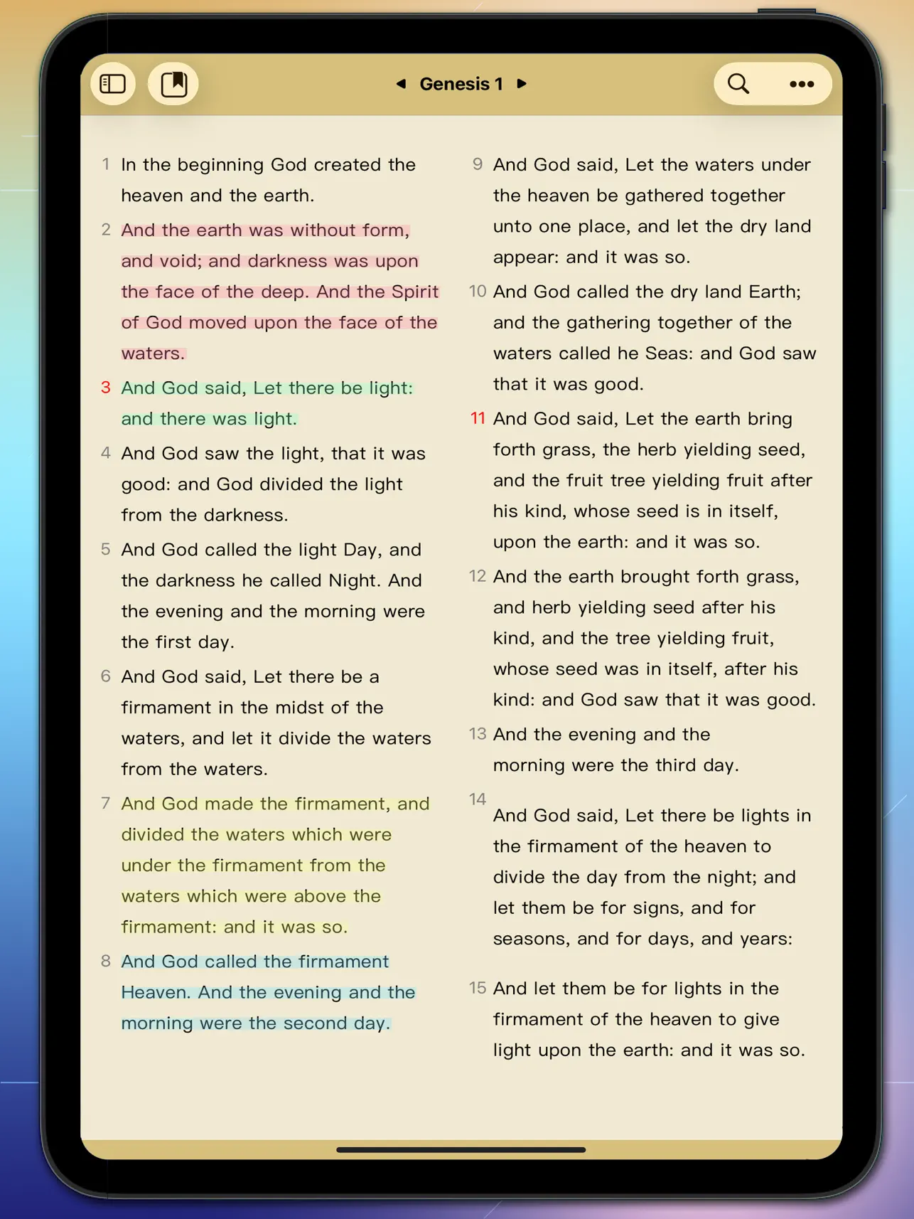 Screenshot #6 pour Simple Bible - HD Version