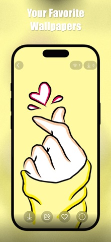 Finger Heart Wallpapers 4K Screenshot 4 of 6