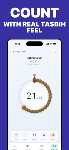 Nuro: Quran, Dhikr & Prayer iPhone screenshot