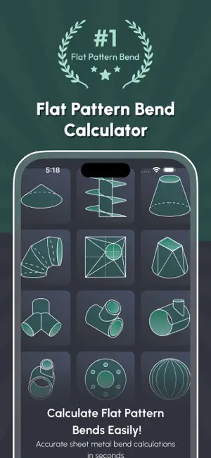 Flat Pattern Bend Calculators screenshot 1