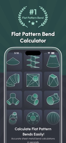 Flat Pattern Bend Calculators screenshot