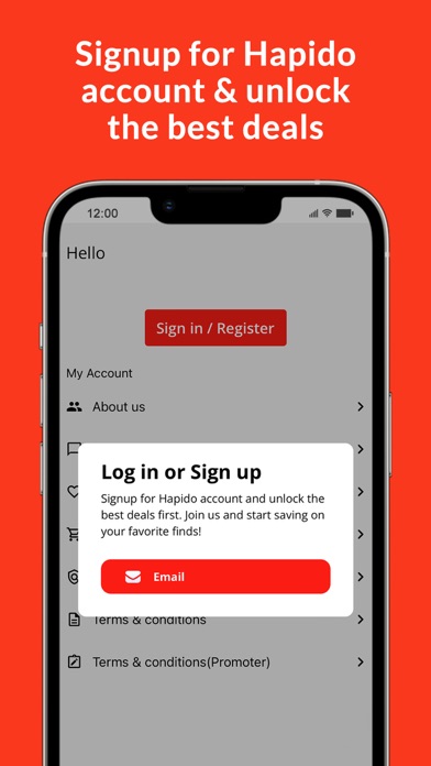 Hapido - Deals & Discounts Screenshot