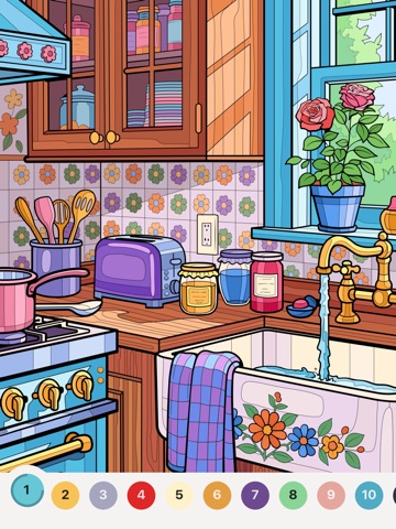 Chill Color - Paint by Number iPad screenshot