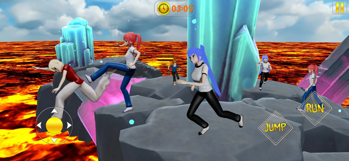 Anime Parkour lava Jump Game