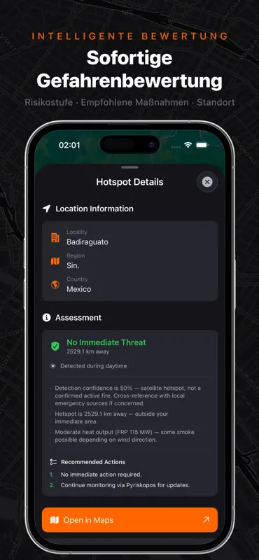 Waldbrandmonitor - Pyriskopos screenshot 4 of 5