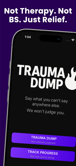 Trauma Dump: AI Therapy Screenshot 1 of 6