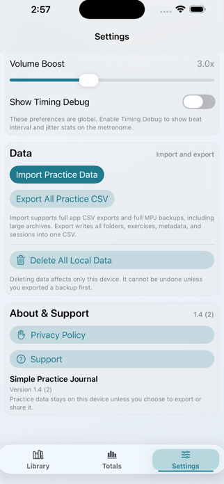 Simple Practice Tracker Screenshot 2 of 5