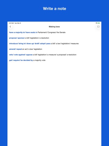 English Collocations By Topics iPad screenshot
