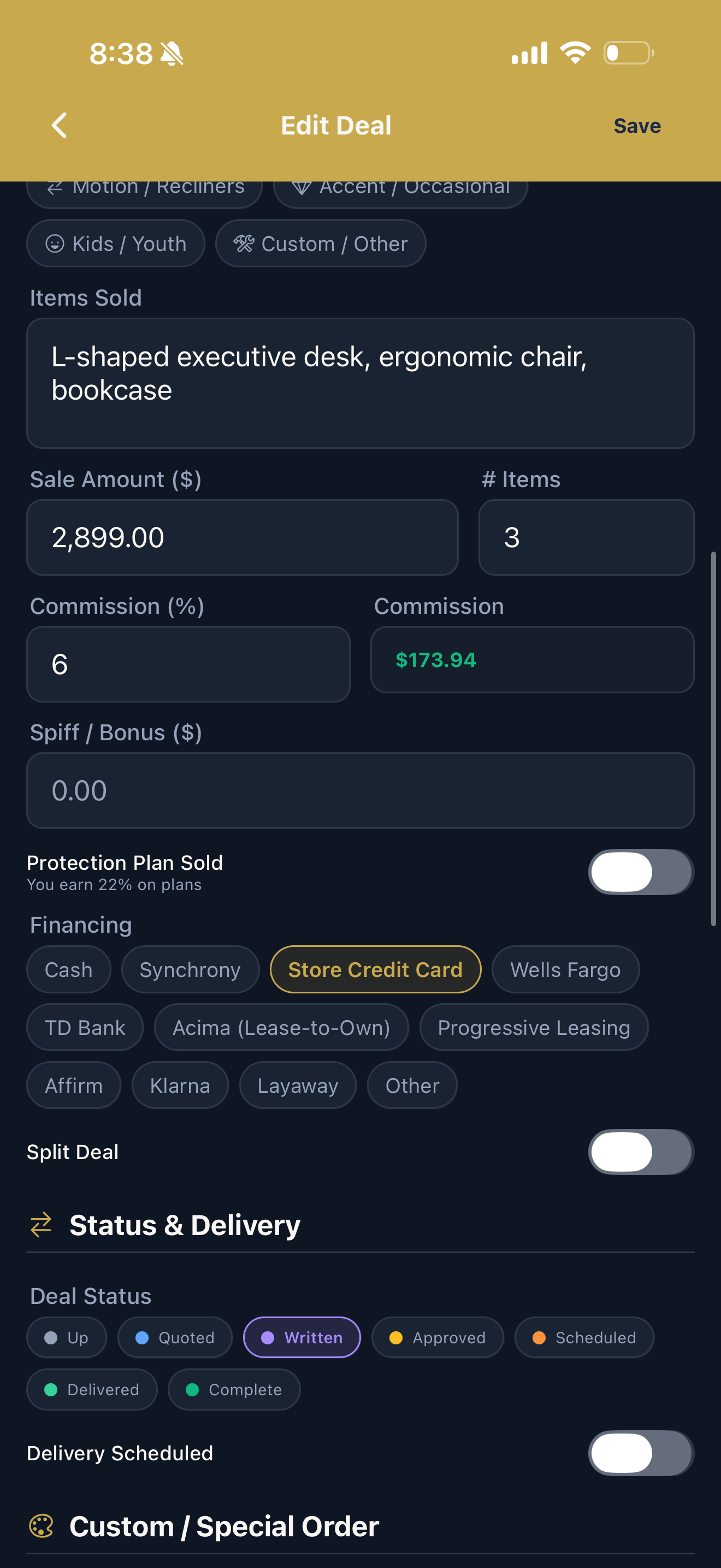 Furniture Sales Tracker Pro screenshot 4