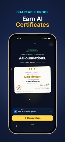 Iro AI — Learn AI Skills iPhone screenshot