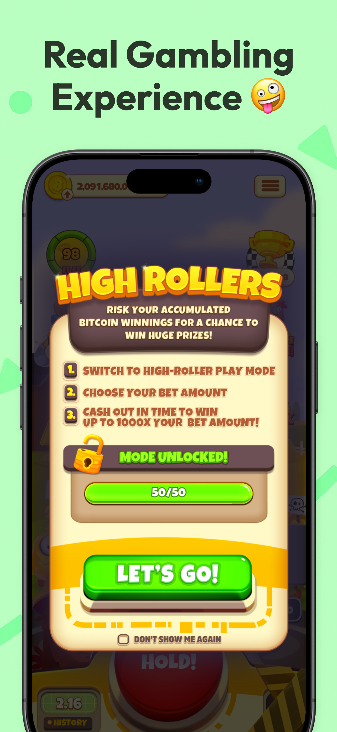 Chicken or Crash: Earn Bitcoin screenshot 3