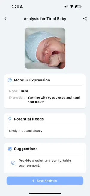 AI Baby Cry Analyser screenshot 1