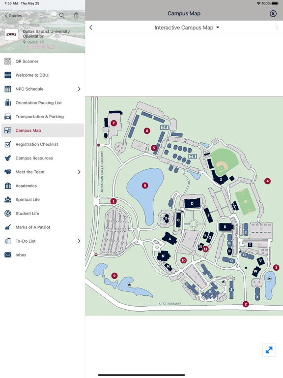 DBU Guidebook app screenshot 2
